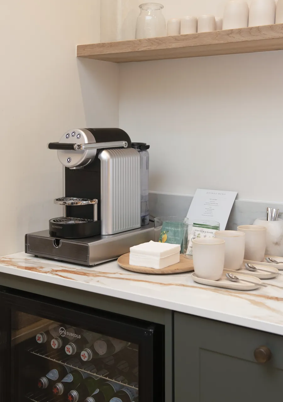 The refreshment area at The Heath Clinic