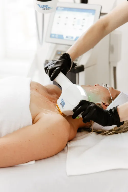 The Heath Clinic clinician for Hydrafacial Treatment aftercare