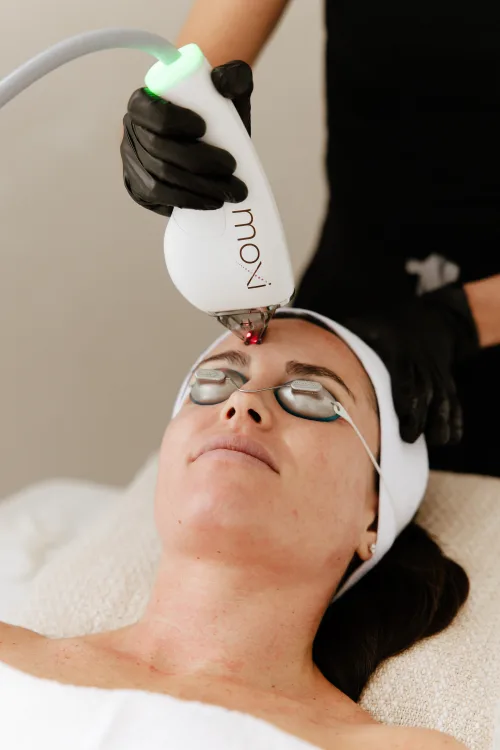 Inside The Heath Clinic for Moxi laser treatment